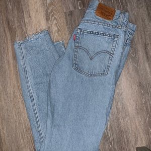 Levi distressed jeans!